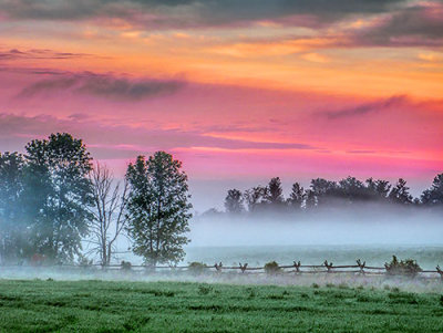 Misty Clouded Sunrise 20130813