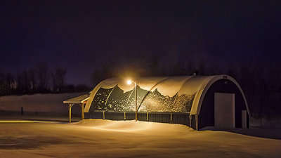 Produce Stand On A Winters Night 20140103