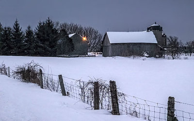 Winter Farm At Dawn 20140208