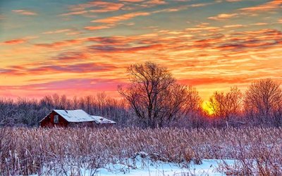 Rustic Shed At Sunrise 20140211