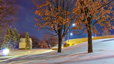 Snowy Nightscape 20141120