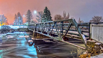Confederation Drive Bridge At Night 20150104