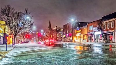 Beckwith Street In Light Snowfall 20150330