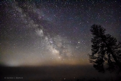 Milky Way Galactic Core Over Ground Fog 48257
