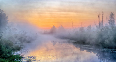 Irish Creek In Misty Sunrise P1080244-6