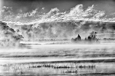 Misty Lower Rideau Lake At Sunrise P1120717-23