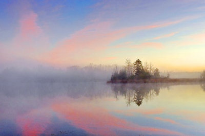 Rideau Canal Fog At Sunrise DSCN00399