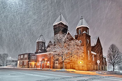 Trinity United Church In Snowstorm P1160750-2