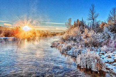 Frosty Rideau River Sunrise DSCN02310-2