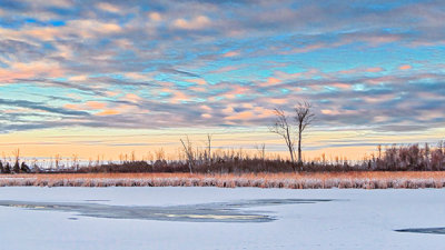 Frozen Swale At Sunrise P1170639-41