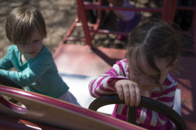 At Annie Stevens Park with Maggie  March 10, 2014