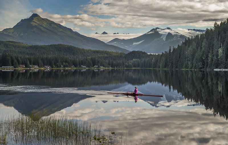 Morning exercise on Auke lake-.jpg