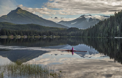 Morning exercise on Auke lake-.jpg