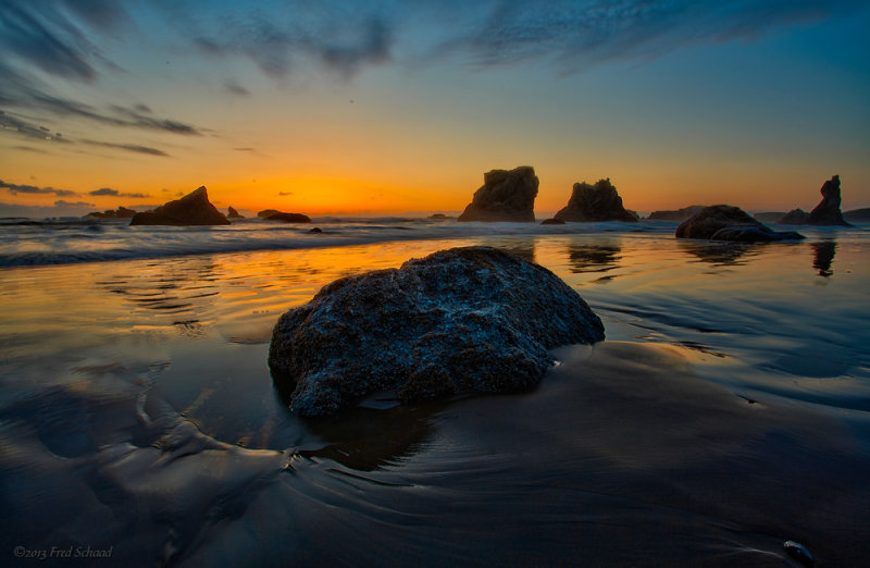 Sunset on Bandon Beach