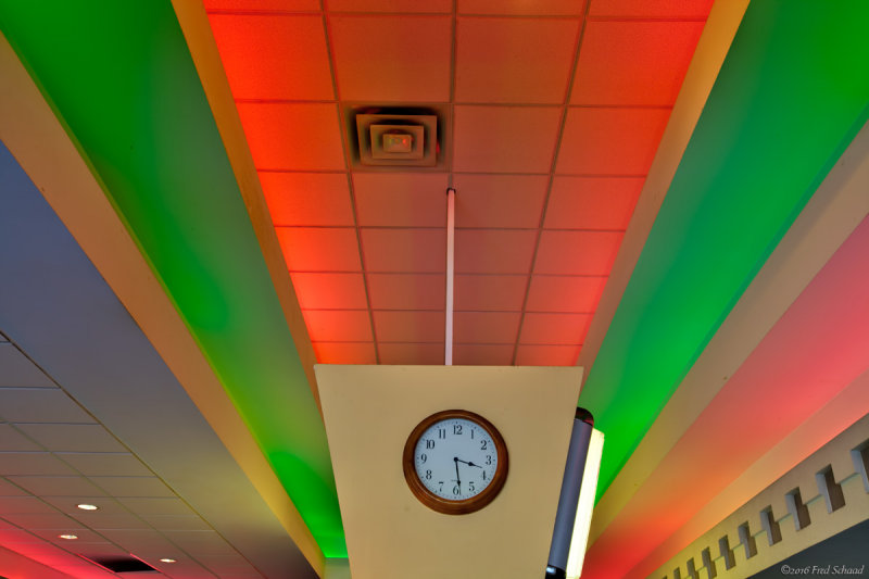 Clock in Technicolor