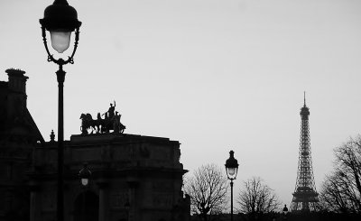 The Louvre and A Little of Paris in Color and Black & White