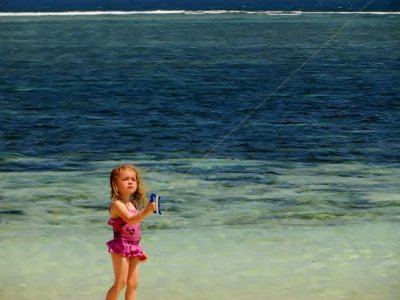 Kite Flying on The Indian Ocean