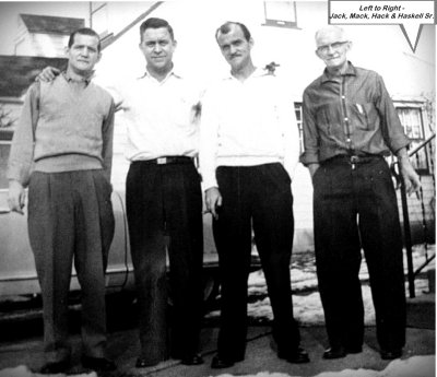 Jack, Mack, Hack & Haskell Sr. (circa 1960)