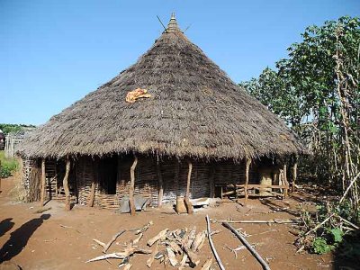 Mao hut in Shigogo-Gedashola. Ethiopia.