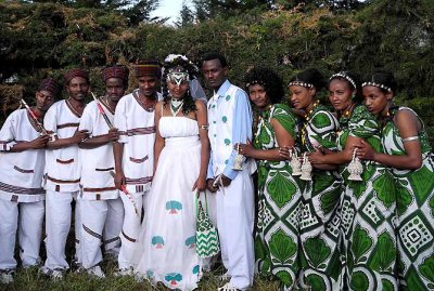 An Oromo wedding.  Ethiopia.