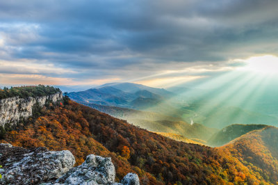 traveling among streams and mountains