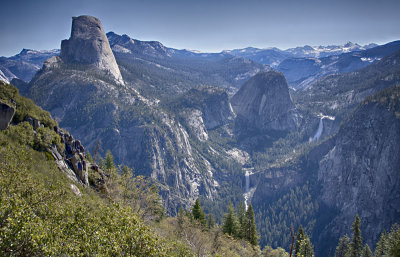 Half Dome, Vernal and Nevada Falls