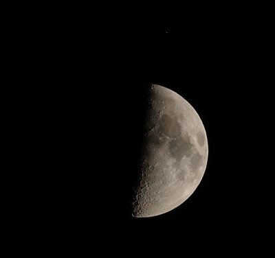 The Quarter Moon and Spica