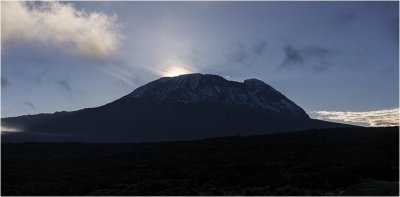 And the Sunrise above Kilimanjaro