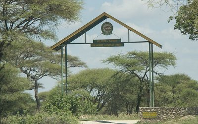 The entrance to Tarangire National - Lunch