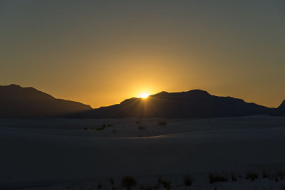 Sunset at White Sands