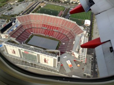 Above the new Levi Stadium