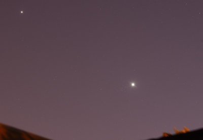 Jupiter, Venus and the Beehive Cluster, M44