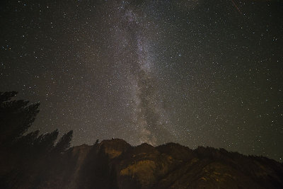 The Milky way over Glacier Point