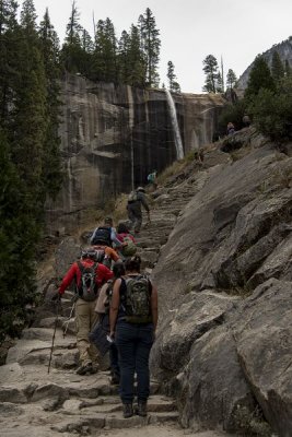 On the Mist Trail to Vernal Falls