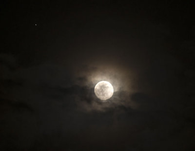 Jupiter and the Moon Rising together