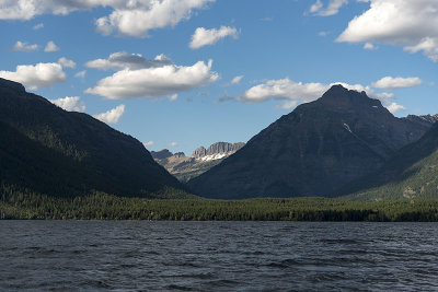 View from the boat tour on Lake McDonald