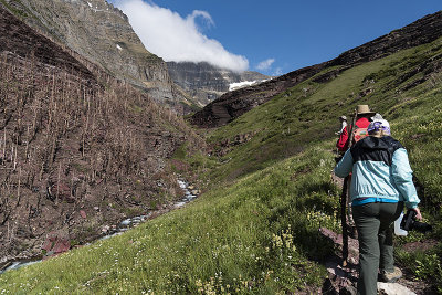 Hiking the Siyeh Pass Trail