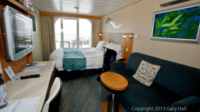 Typical outside balcony stateroom