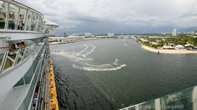 Backing Out From Fort Lauderdale Berth 18