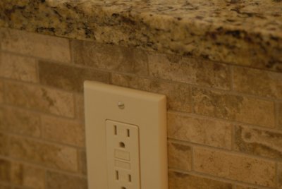 Granite and backsplash detail