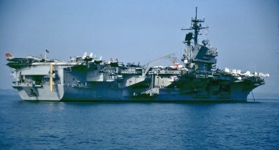 USS JOHN F KENNEDY CV67 STOKES BAY UK  21 JUNE 1983