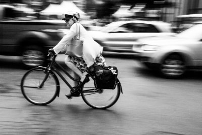 La dame  bicyclette 