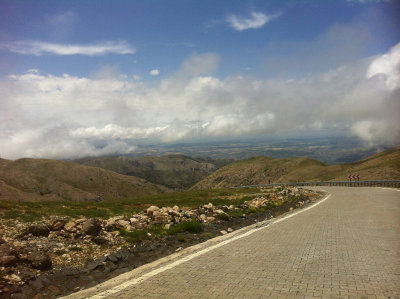 The road down from Nemrut Dagi