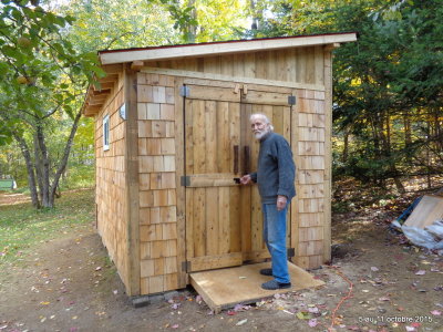 Construction cabanon de palettes aot  octobre 2015