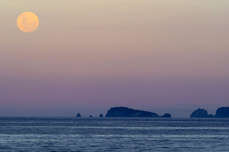 Christmas Ocean moonrise