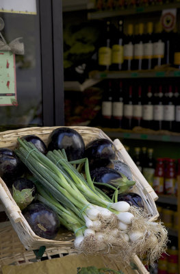 Leech and aubergines