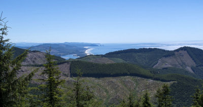 View south to Nehalem bay