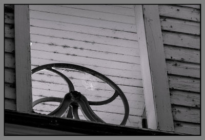 cob webs in the bell tower