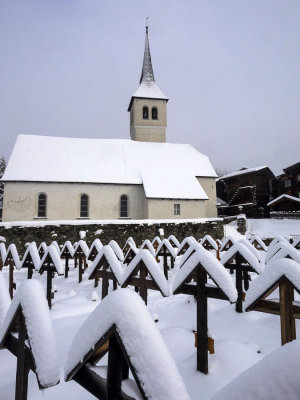 Graveyard and village Church