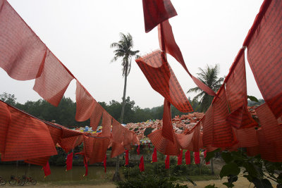 Prayer flags in the jungle